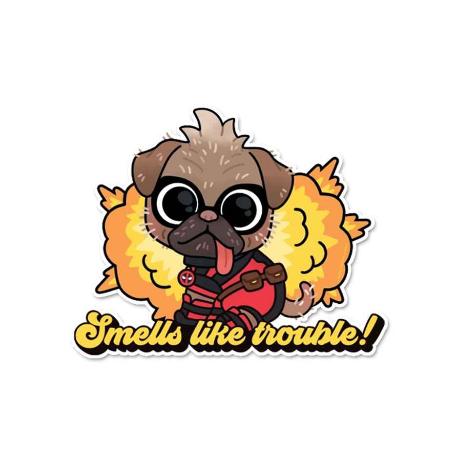 House Of Festivals Jane- Neo Pop - Marvel Official Sticker (1pc) & House Of Festivals Dogpool - Marvel Official Sticker (1pc) Combo