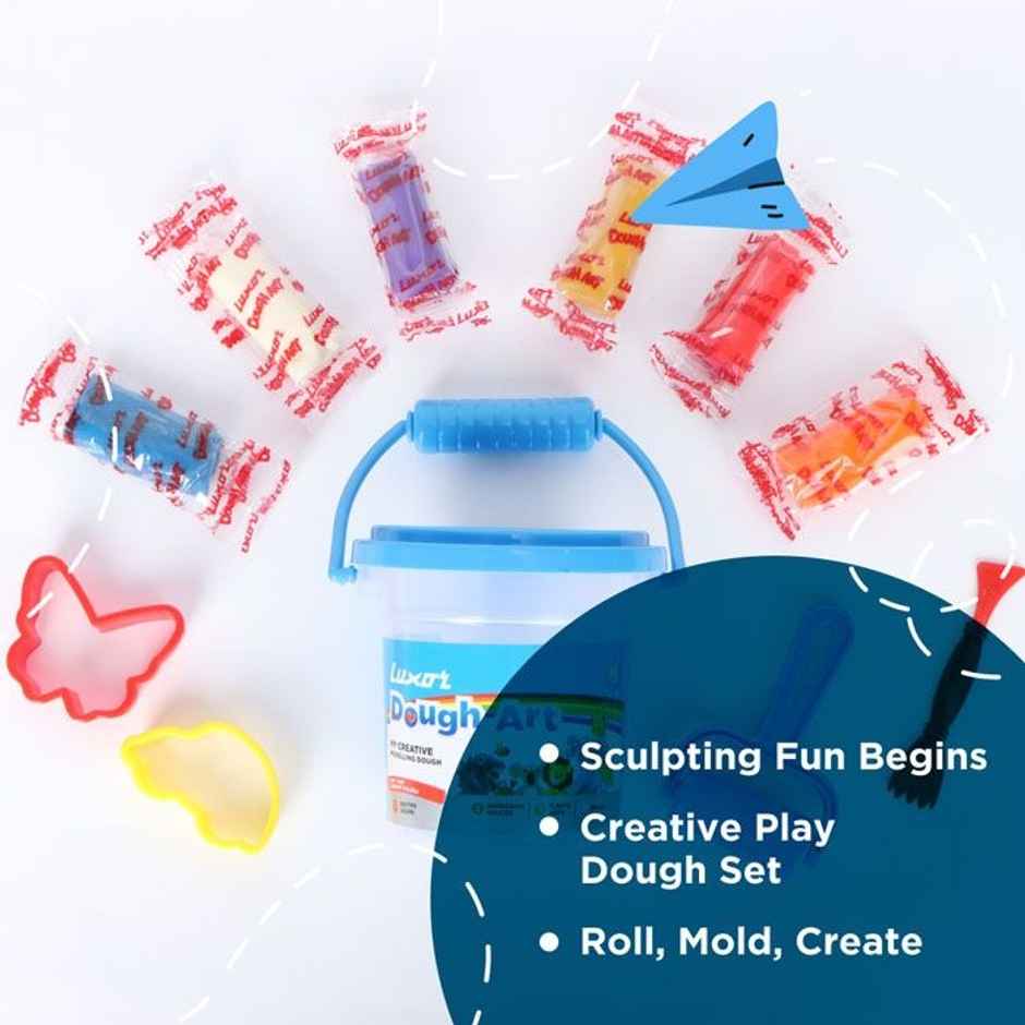 Luxor Modeling Dough 78 Grams of 6 Assorted colours