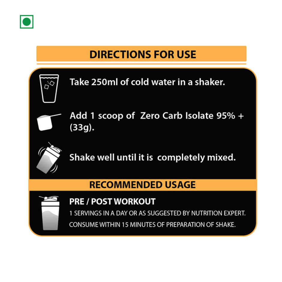 Buy Protrition Zero Carb Isolate 95%, Unflavoured Online - Price ...
