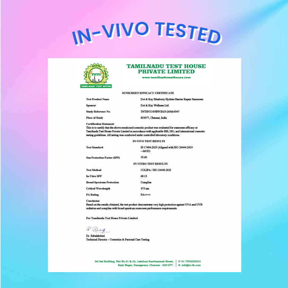 Dot & Key Blueberry Hydrate Barrier Repair Sunscreen SPF 50+, PA++++