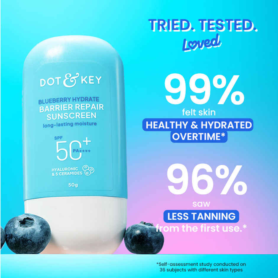 Dot & Key Blueberry Hydrate Barrier Repair Sunscreen SPF 50+, PA++++