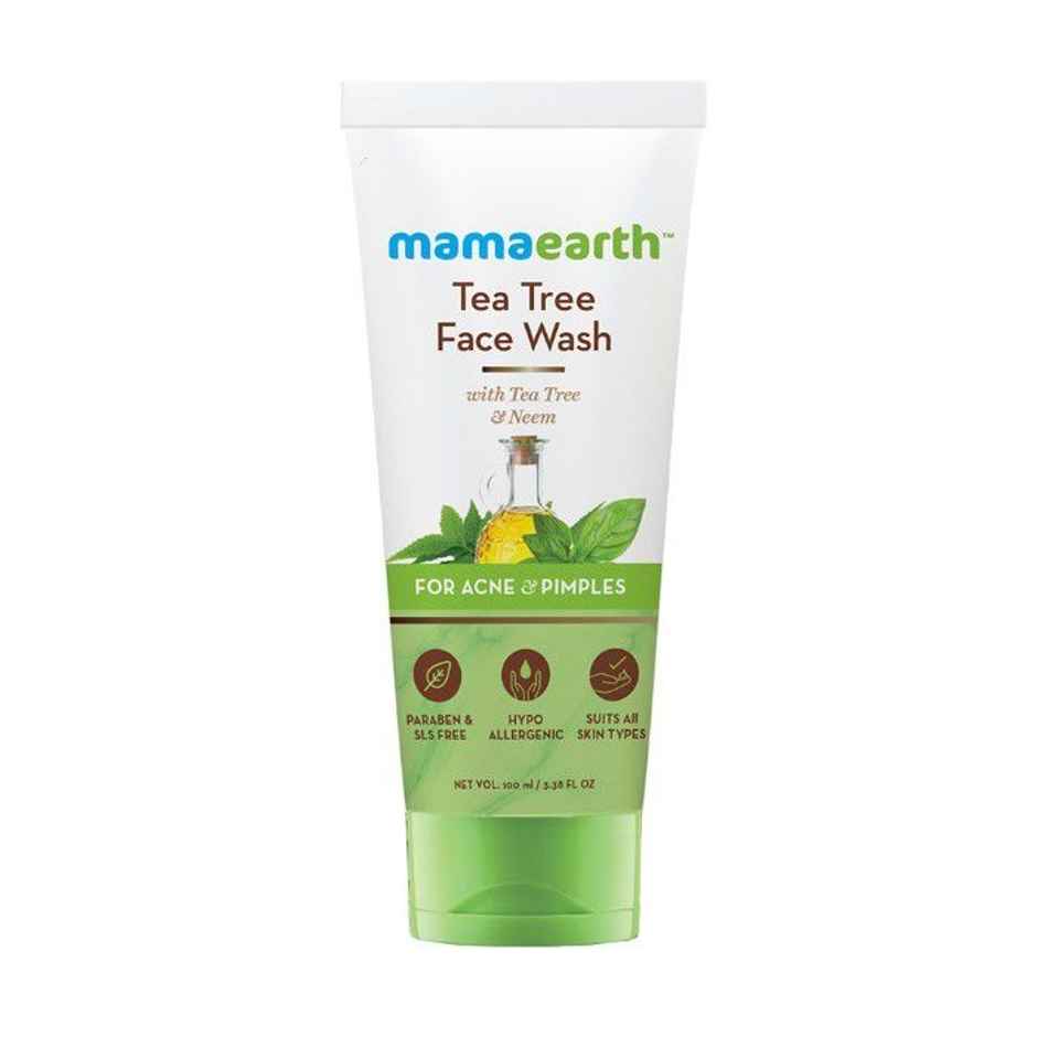 Mamaearth Face Wash With Tea Tree Oil And Neem Extract For Acne &Pimples