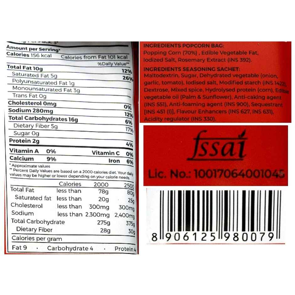 4700BC Microwave Popcorn BBQ Bag | Quick & Flavourful