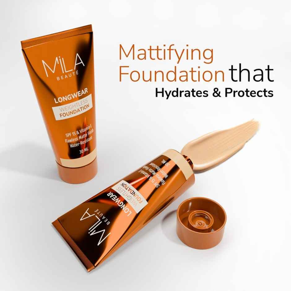 Mila Beaute Longwear Weightless Foundation Matte Finish Spf15 - 202 Pure Natural