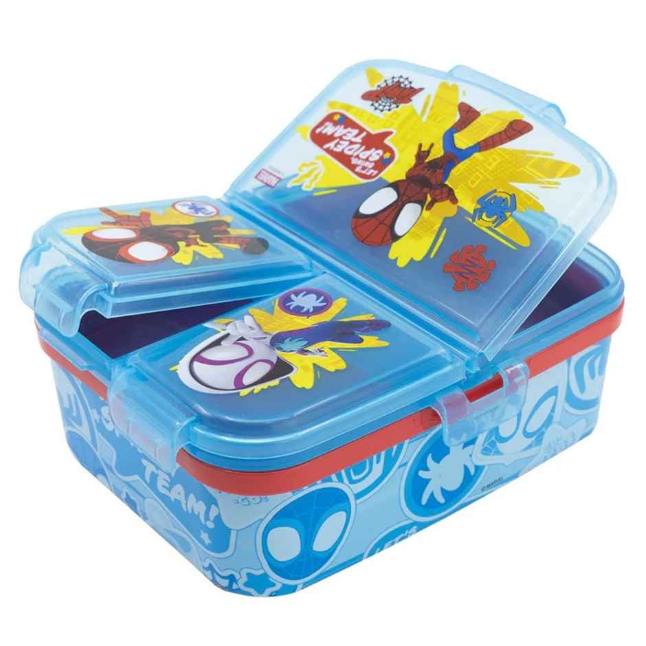 Striders Multi Compartment Rectangular Sandwich Box Spidey And Friends | XL