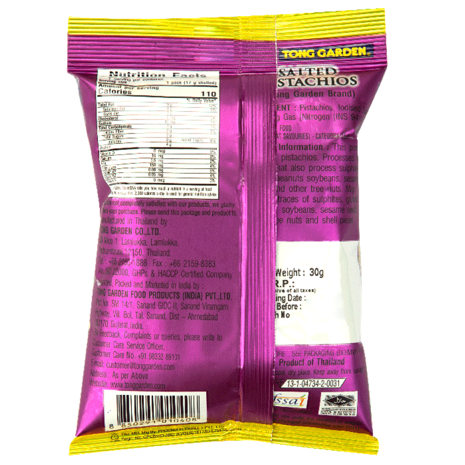 Tong Garden Pistachios Salted