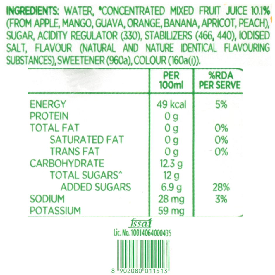 Tropicana - Mixed Fruit Delight Juice