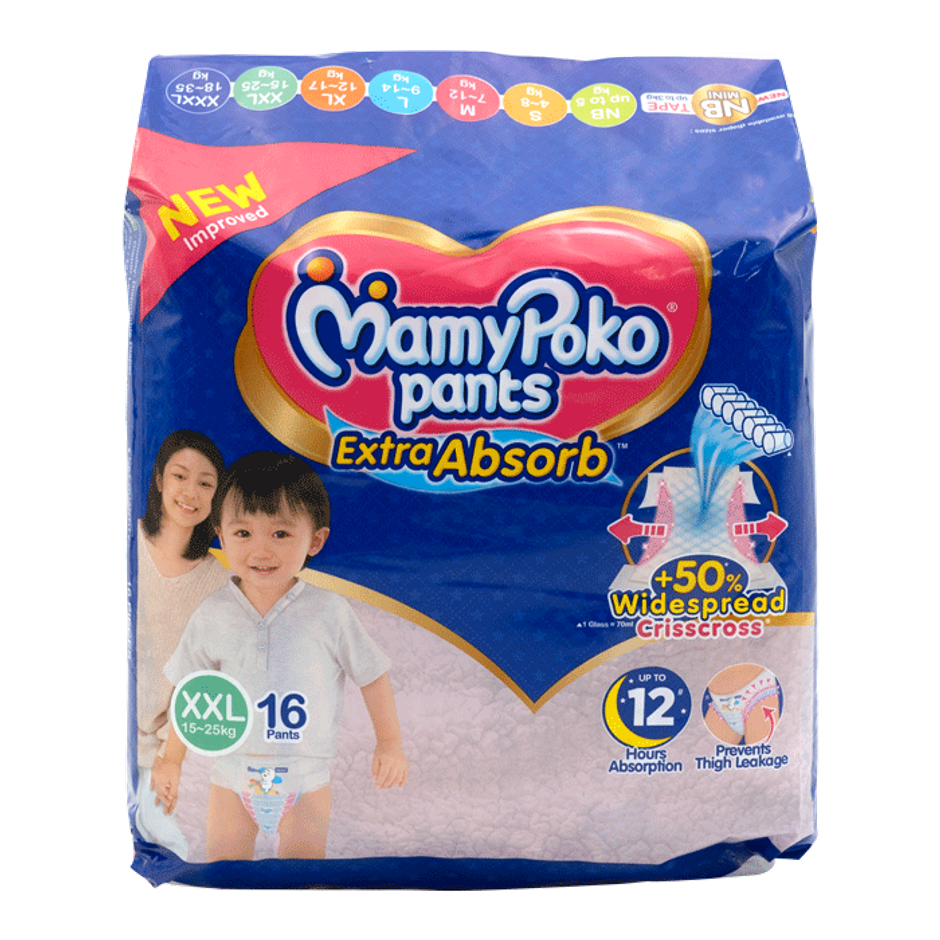 Mamy Poko Pant Extra Absorb Diapers XXL