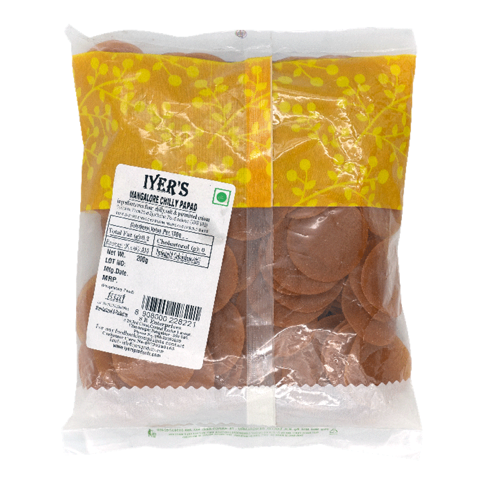 Iyer's Papad - Mangalore Chilly
