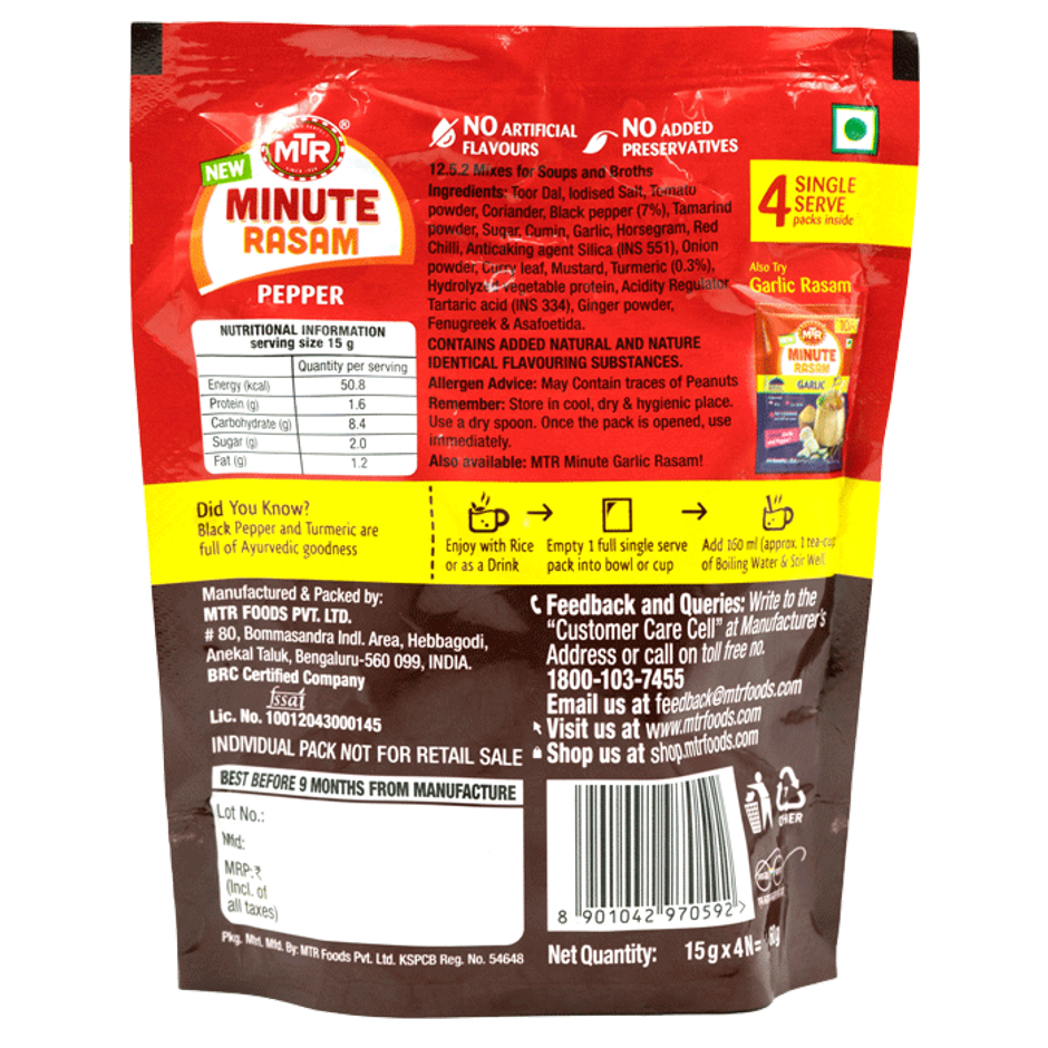 MTR Minute Pepper Rasam