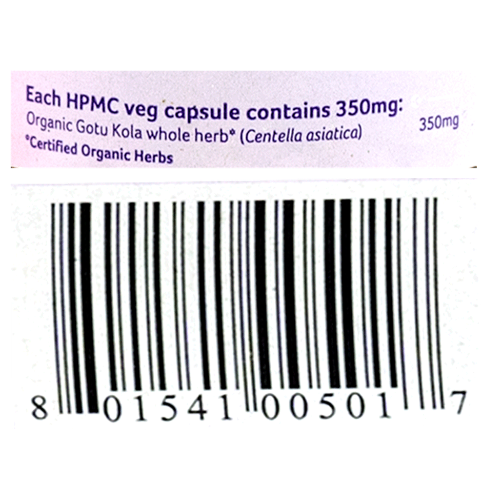 A TATA Product - Organic India Brahmi - 60 Veg Capsules, Naturally Promotes Concentration & Memory