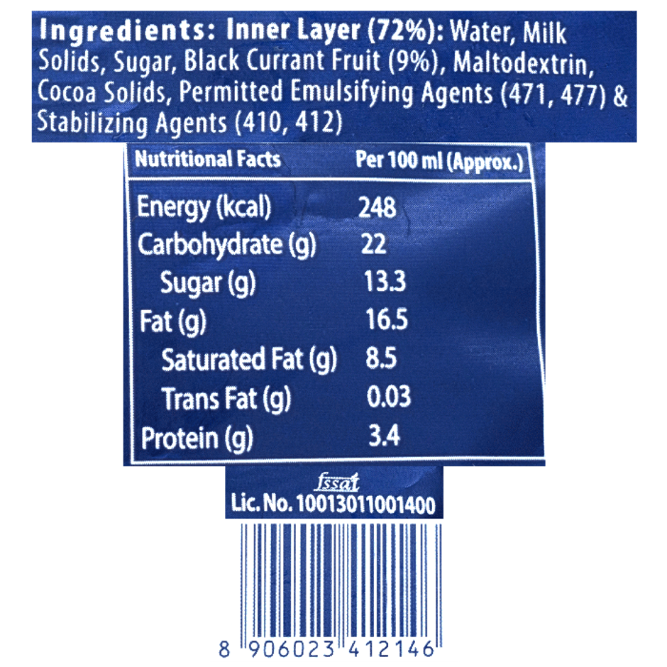 Cream Bell Maxxum Belgian Chocolate Fruit & Nut Desire Ice Cream