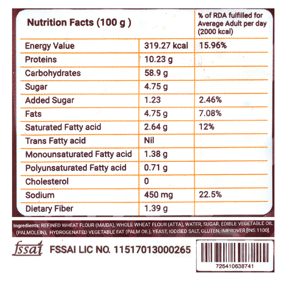 The Bake Shop Pizza Base- Whole Wheat