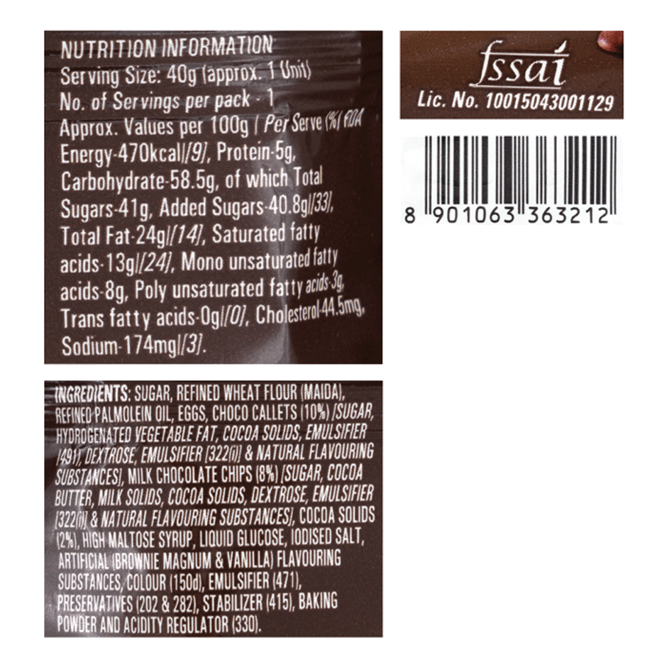 Britannia Cake Fudge It Chocolate Brownie 