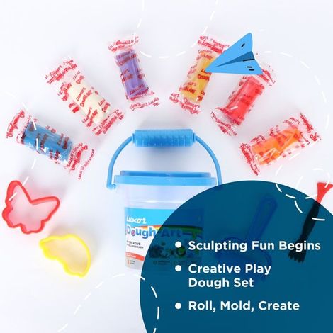 Luxor Modeling Dough 78 Grams of 6 Assorted colours
