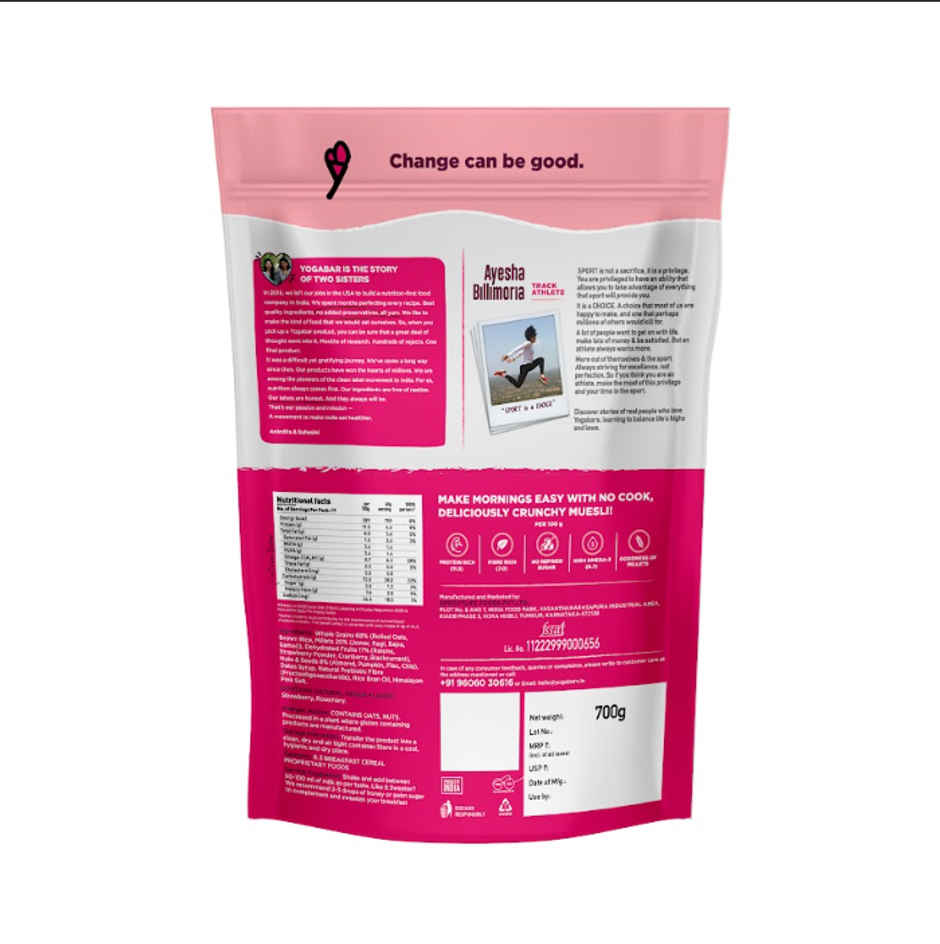 Yoga Bar Breakfast Cereal & Muesli Whole-Grains+Dried Fruits Nuts+Seeds