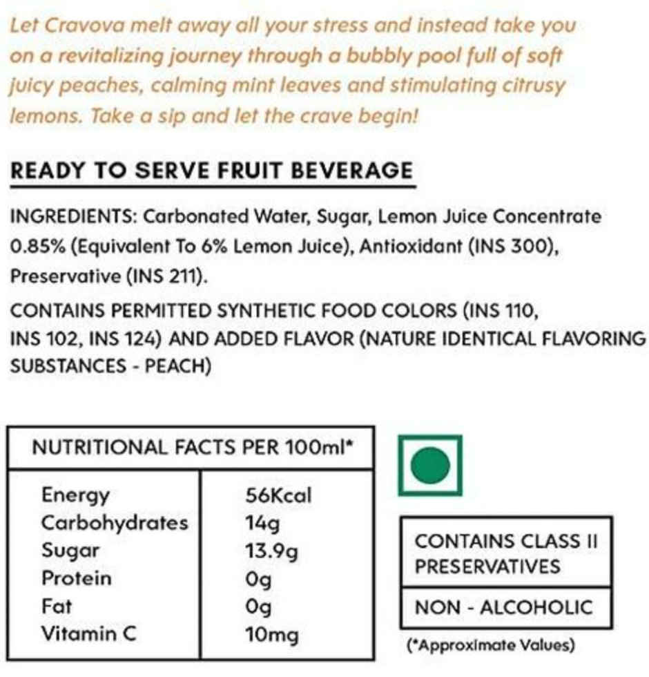 Cravova Classic Mojito(300ml) & Cravova Peach Mojito(300ml) Combo