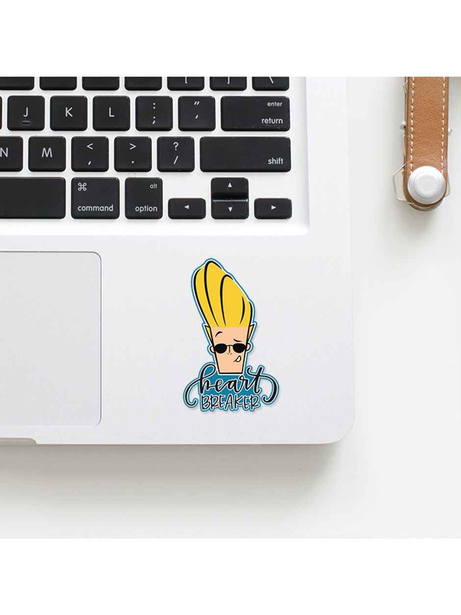 House Of Festivals Heart Breaker - Johnny Bravo Official Sticker (1pc) & House Of Festivals Sheldon - The Big Bang Theory Official Sticker (1pc) Combo