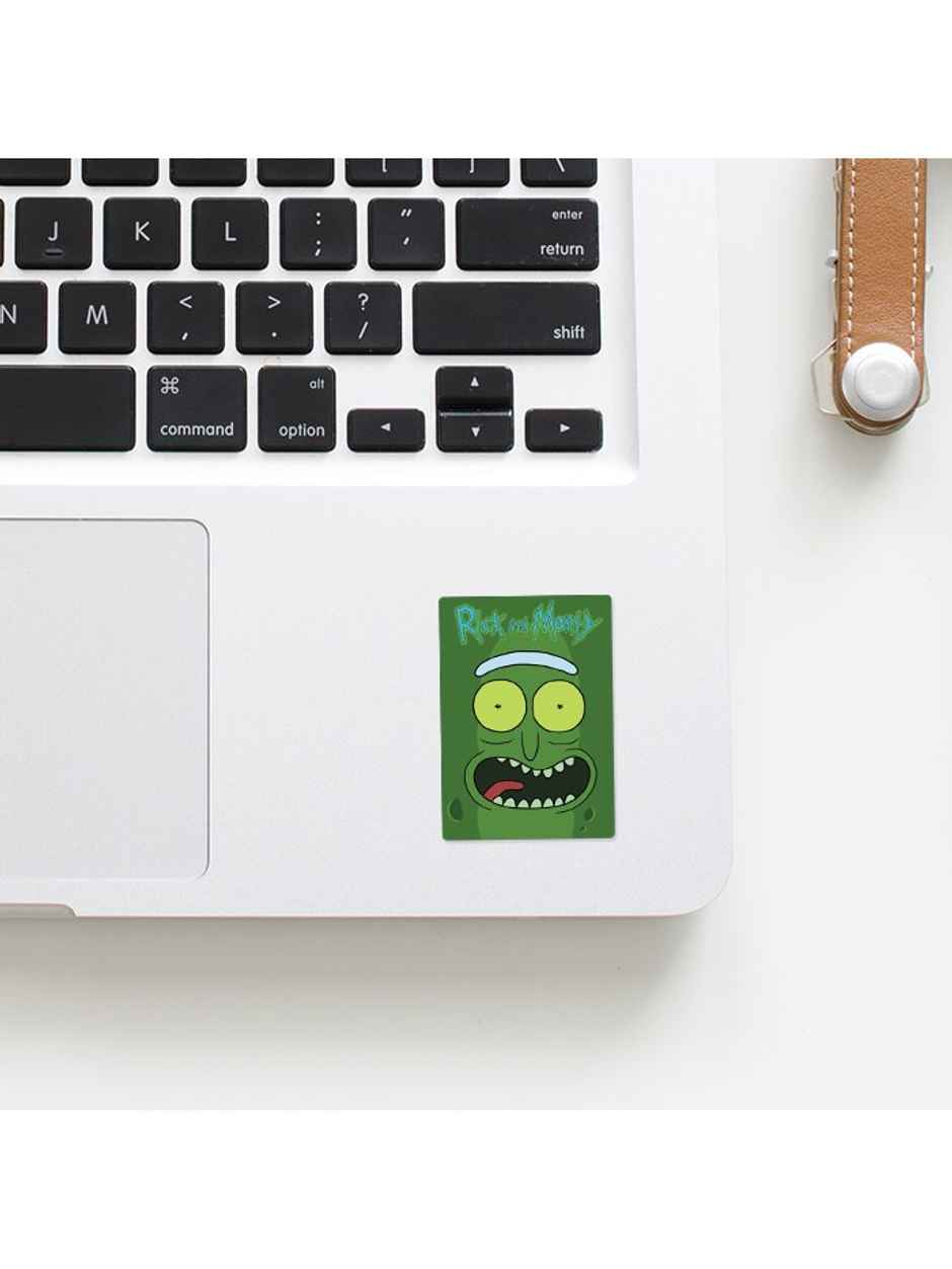 House of Festivals Pickle Rick Face - Rick and Morty Official Sticker