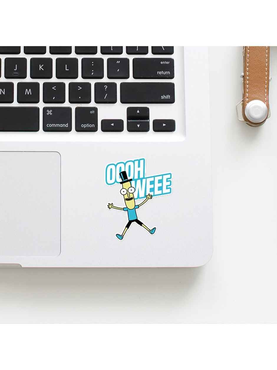 House of Festivals Mr. Poopybutthole- Oooh Weee - Rick and Morty Official Sticker