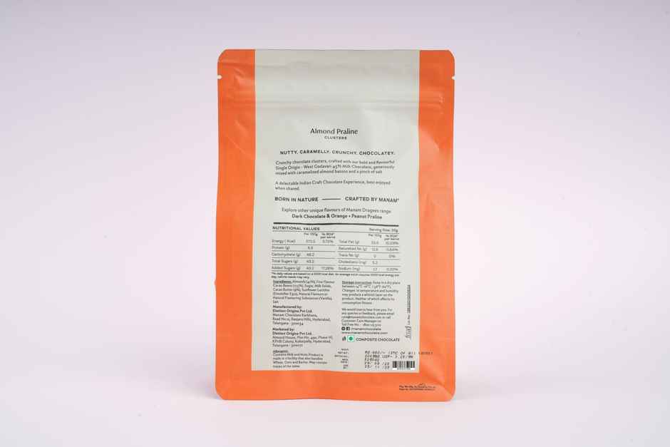 Manam Chocolate Almond Praline - 45% Milk Chocolate