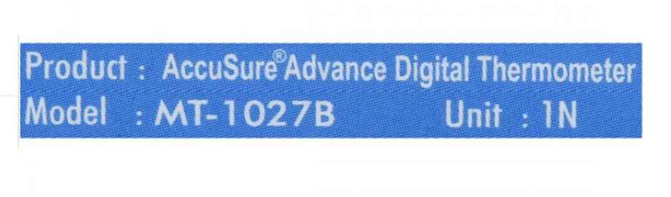 AccuSure Advance MT 1027B Digital Thermometer