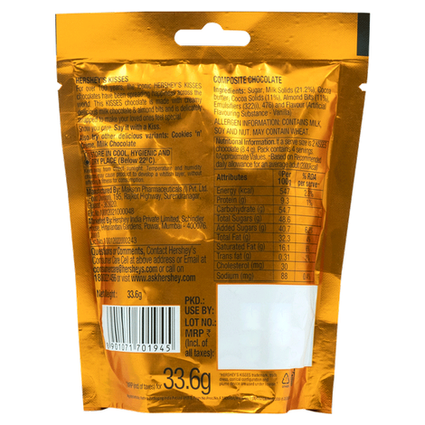 Hershey's Kisses With Almonds Chocolate Share Bag