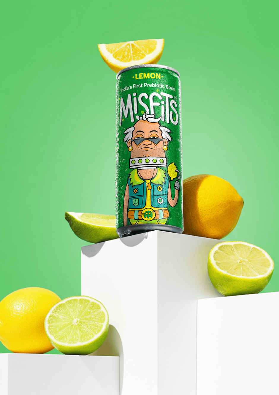 Misfits Prebiotic Soda Lemon Mr. Sublime