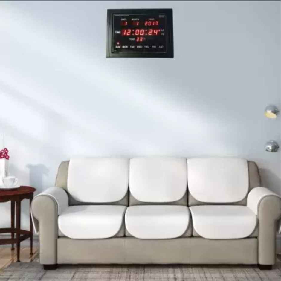 Ajanta Digital 30 cm x 40 cm Wall Clock (Black With Glass Standard)