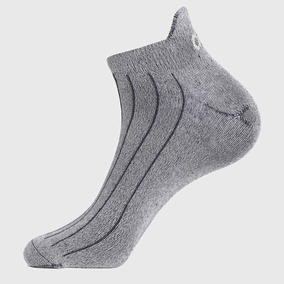 Adidas Men's Flat Knit Low Cut Anthra Melange-Shadow | One Size Socks | Maroon