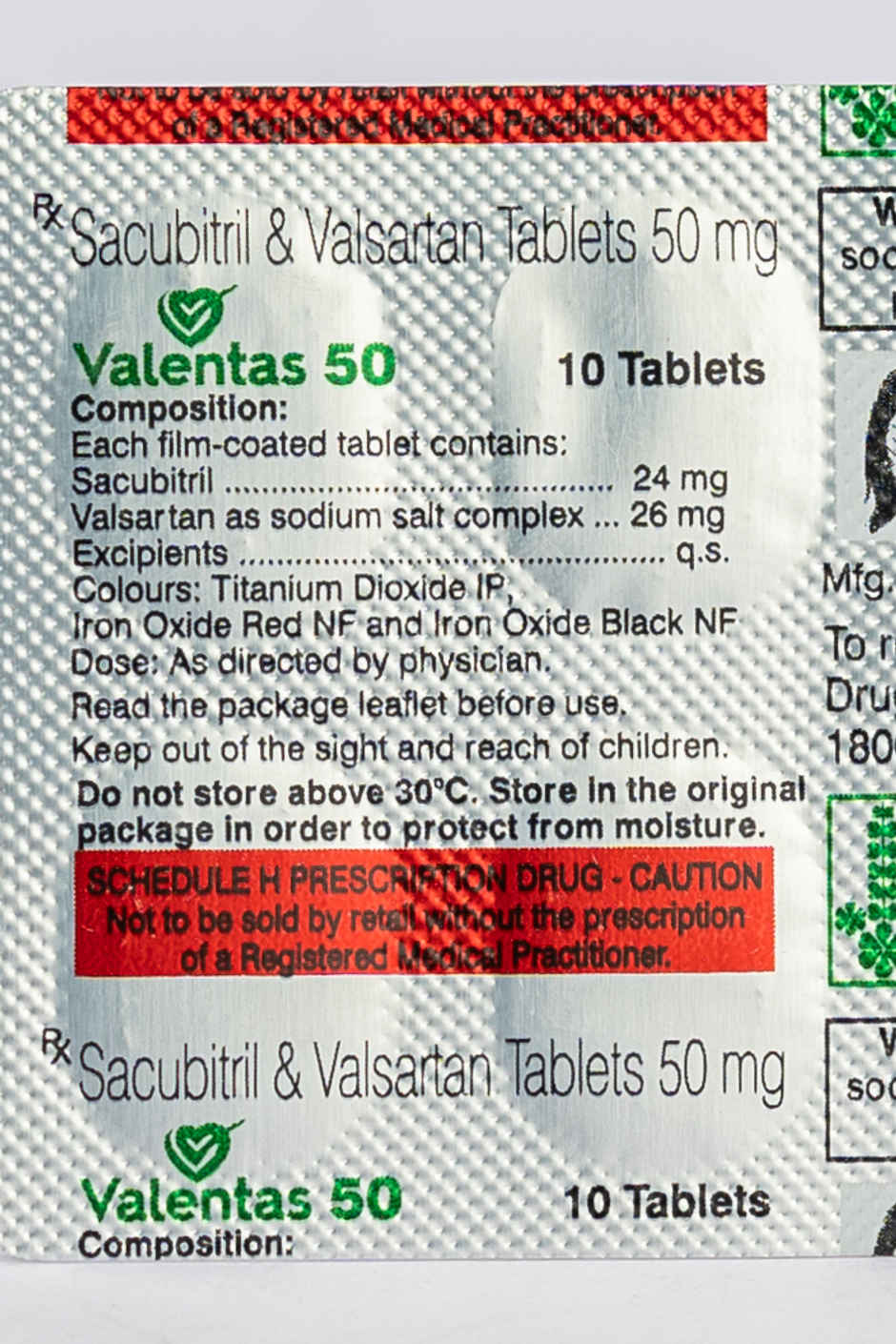 Valentas 50 Tablet