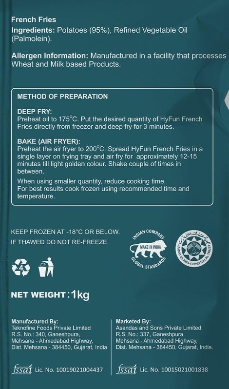 Hyfun French Fries Family Pack