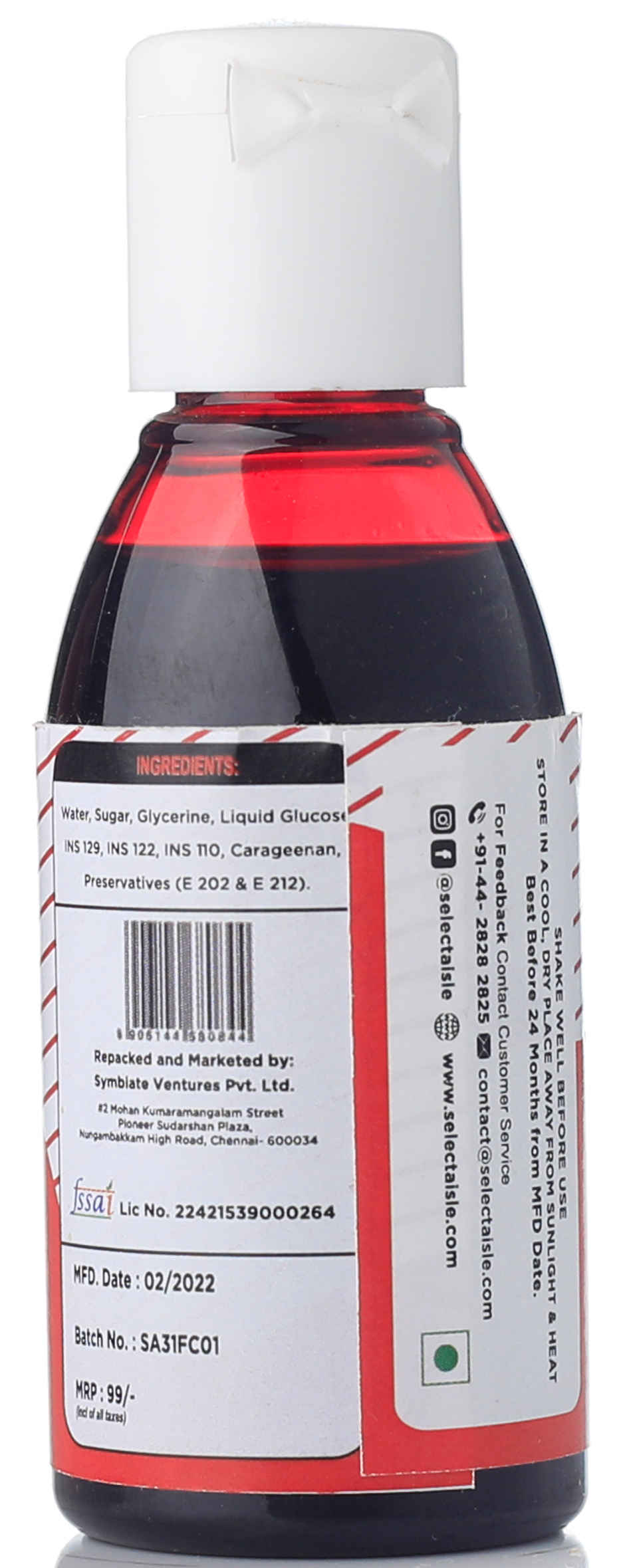 The Select Aisle Red Gel Food Colour