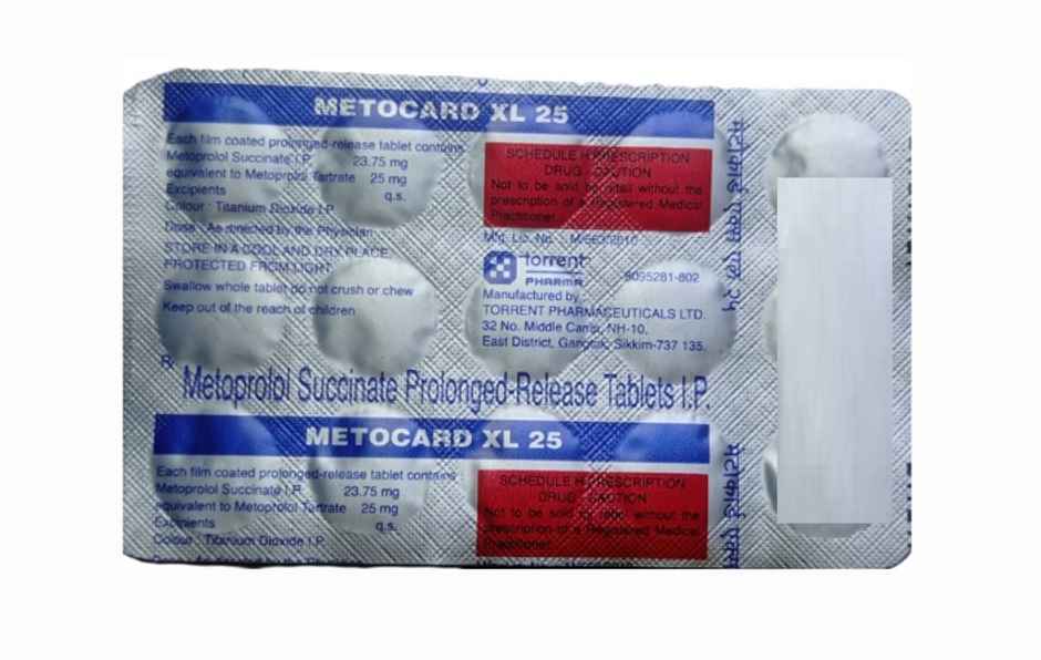 Metocard XL 25 Tablet PR