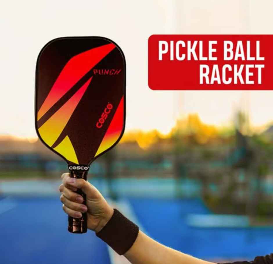 Cosco Pickleball Paddle (50% Carbon And 50% Fibreglass)