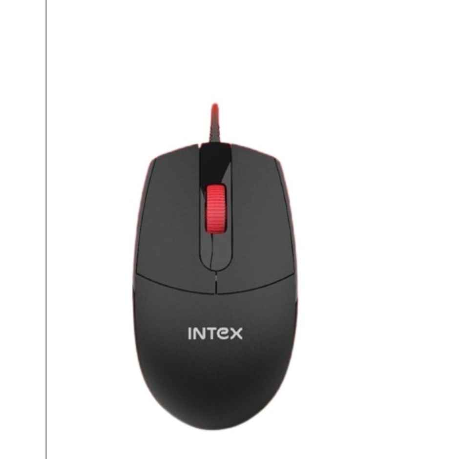 Intex Wired Mouse Optical USB Glide (Black)