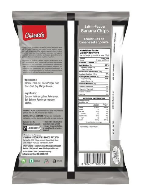 Chheda's Salt & Pepper Banana Chips