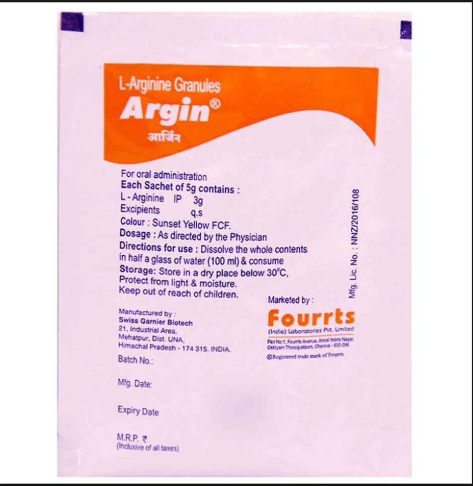 Argin Orange Flavour  Sugar Free Granules