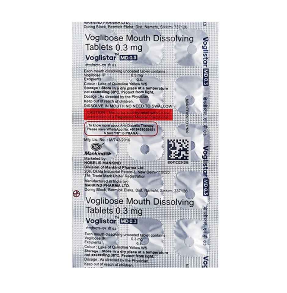 Voglistar MD 0.3 Tablet