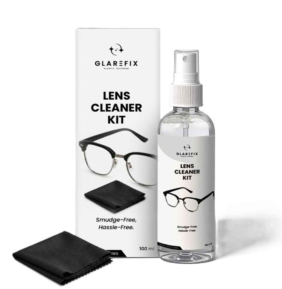 Glarefix Lens Cleaner Kit Streak-Free Spray + Microfiber Cloth - Buy at ...