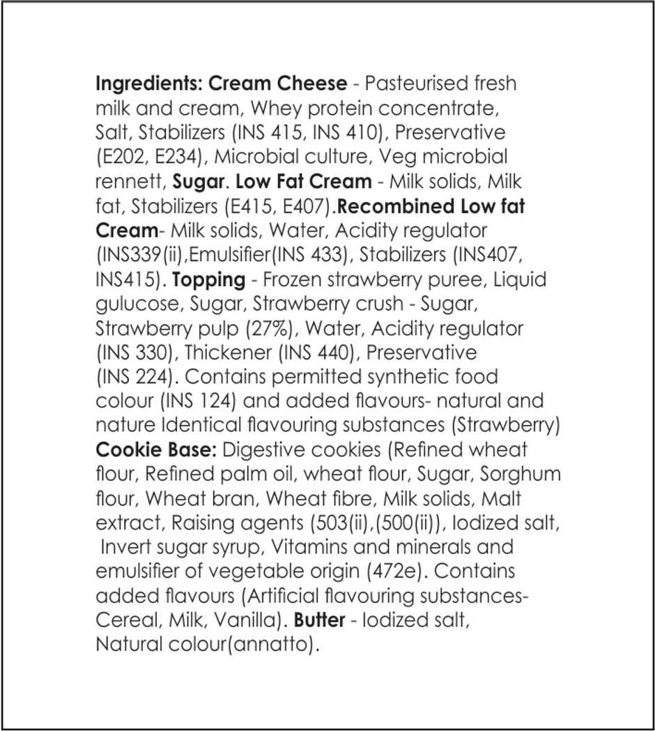 Zep Cake Strawberry Cheesecake | Dessert Delight