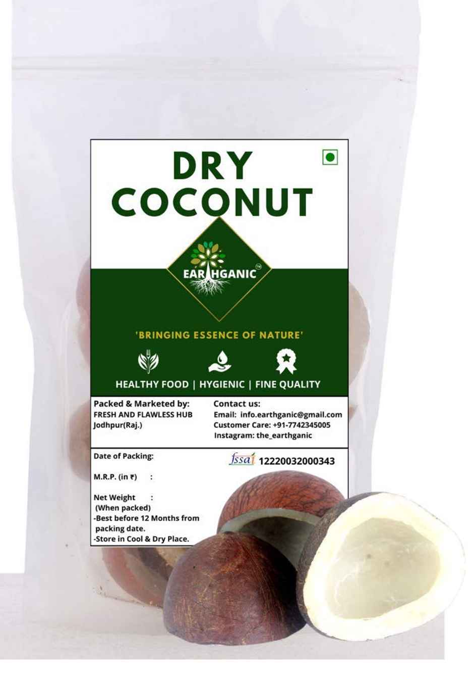 Chuk De Coconut Dry Whole