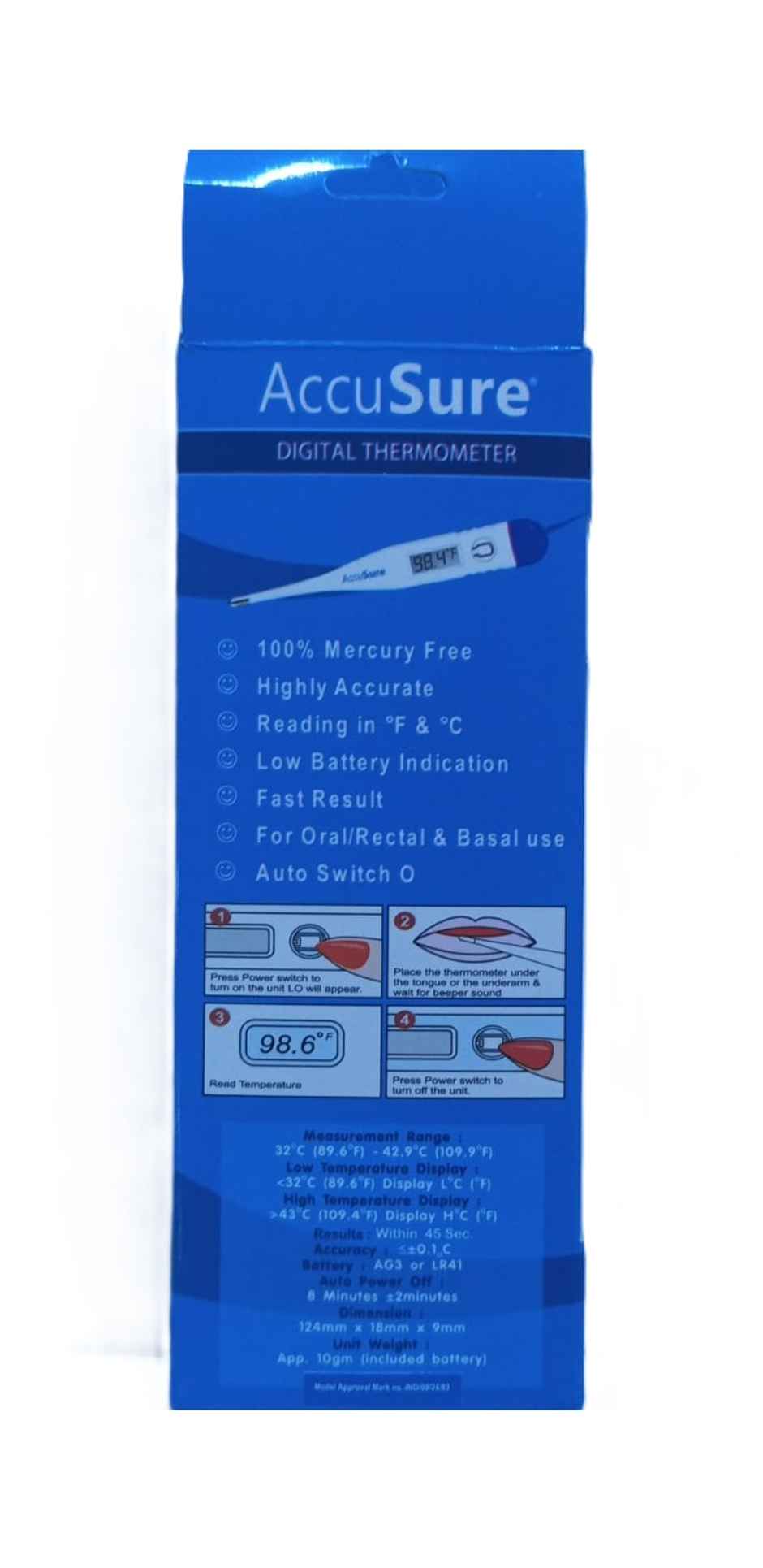 AccuSure Advance MT 1027B Digital Thermometer