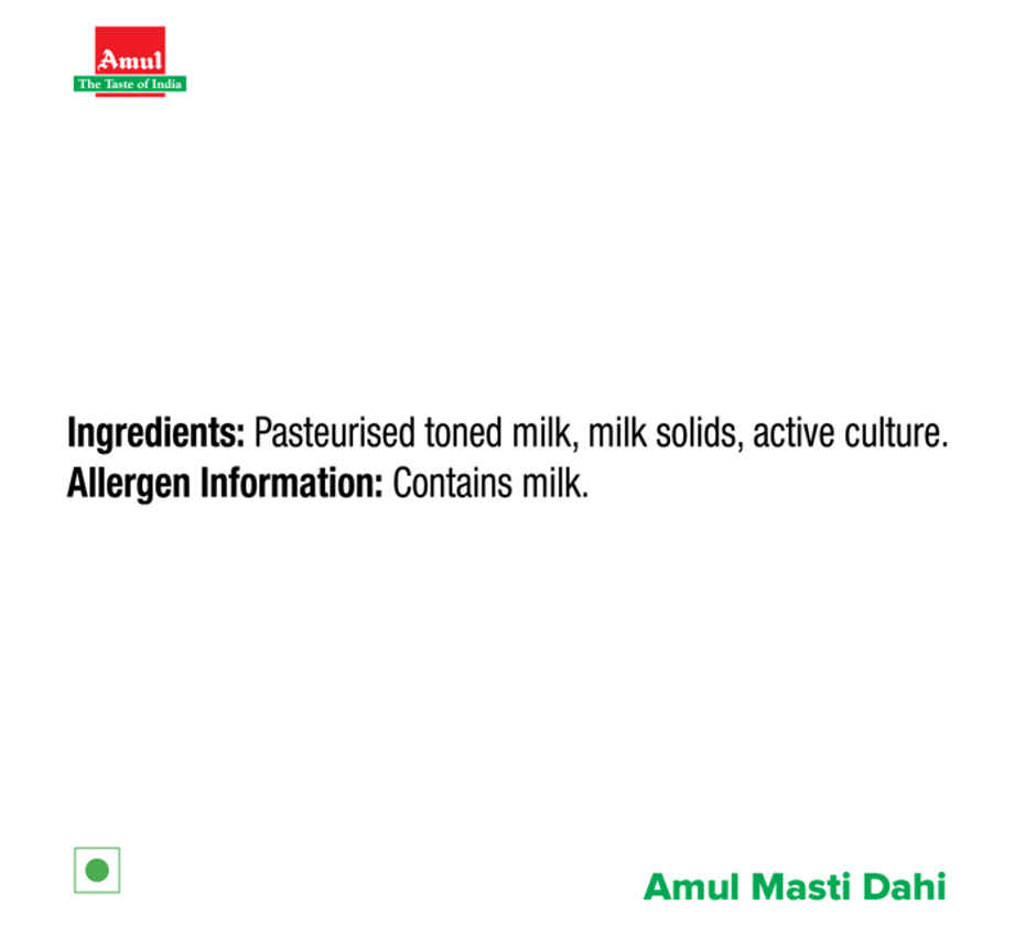 Amul Masti Curd Pouch