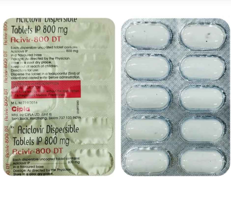 Acivir 800 DT Tablet