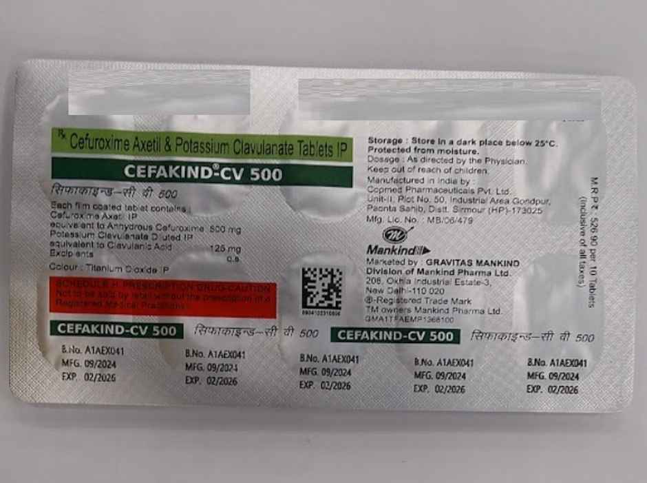 Cefakind-CV 500 Tablet
