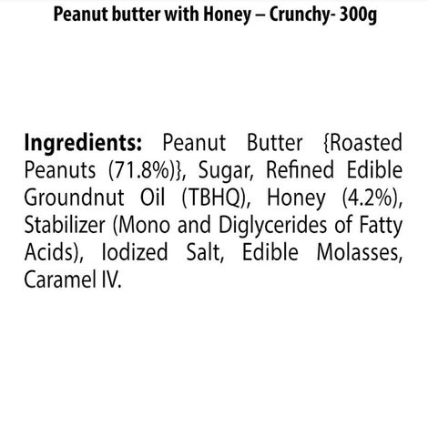 Sundrop Peanut Butter With Honey - Crunchy