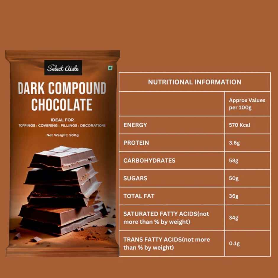 The Select Aisle Dark Compound Chocolate | Great for Baking & Coating | The Select Aisle