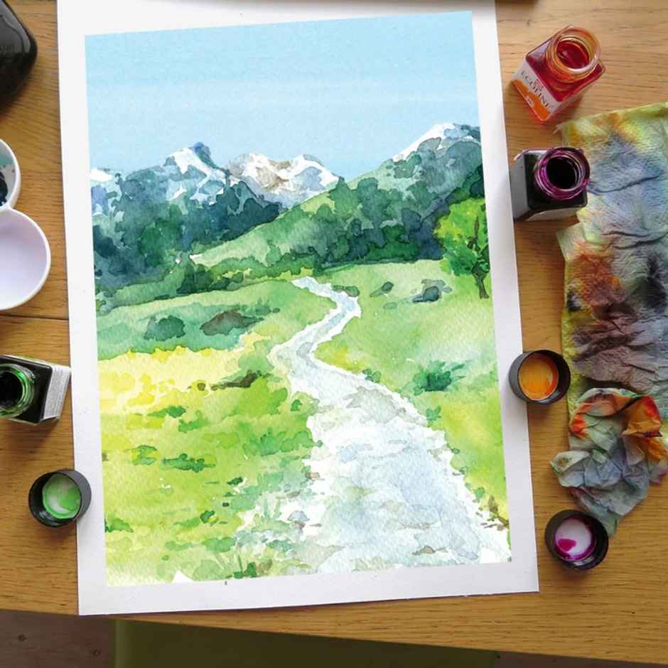 PaperPep Artists' Watercolour Paper 200GSM Cold Pressed A3 Pack of 7