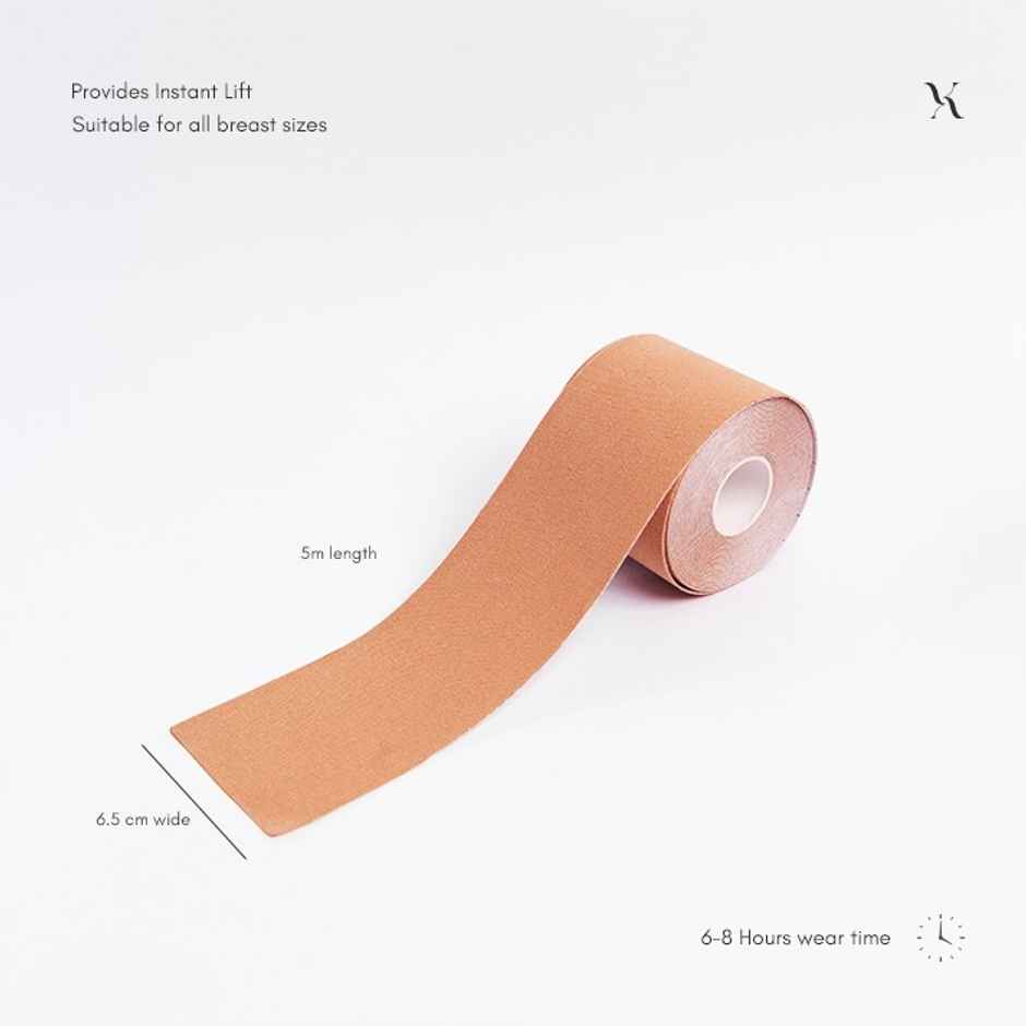 Krvvy UpLift Body Tape | Free 5 Pairs of Nipple Pasties - Tan